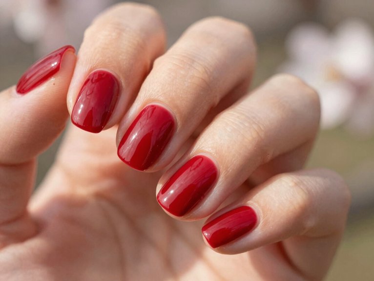 Red Spring Nails That Feel Bright and Seasonal 3 bright yet wearable cherry red