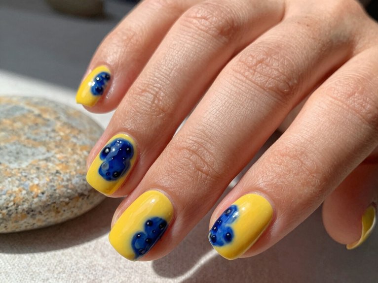 Yellow Blueberry Nails That Feel Fun and Unexpected 16 butter yellow blueberry jelly nails