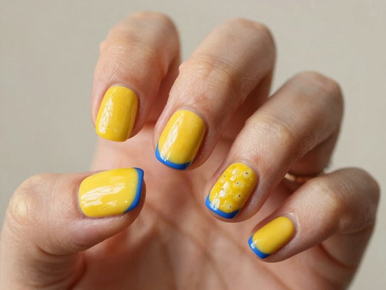 Yellow Blueberry Nails That Feel Fun and Unexpected 2 butter yellow blueberry nails