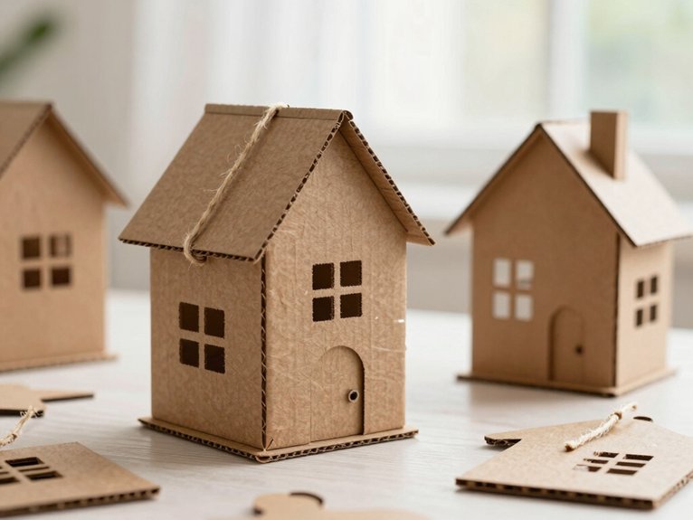 Cardboard Crafts Decoration Ideas That Look Surprisingly Stylish 4 cardboard fairy cottage decor