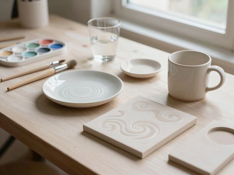 Ceramic Painting Ideas That Are Easy and Aesthetic 3 ceramic painting supplies and steps