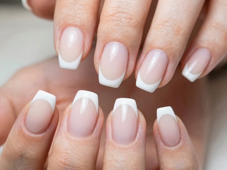 White French Tip Nails That Feel Clean and Timeless 6 chic white micro french tips