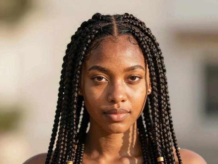 Fulani Braid Inspo That Looks Stylish and Timeless 1 classic center part fulani braids