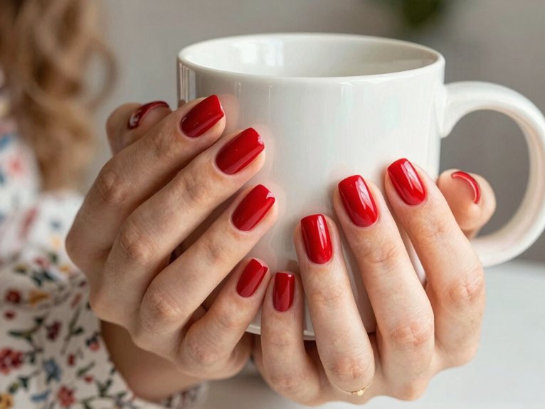 Fresh Ways to Style Red Nails for Spring 27 classic red nails everyday charm