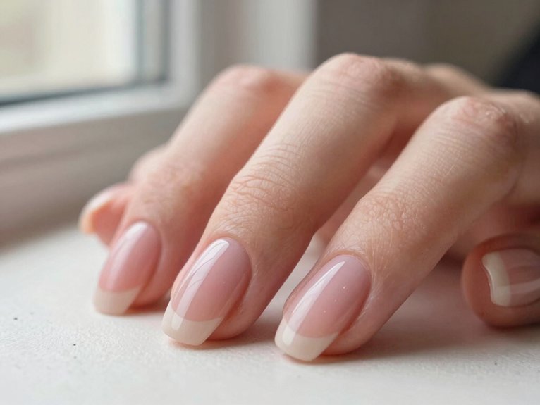 Neutral Spring Nails That Always Look Effortlessly Elegant 3 clean baby pink nude nails