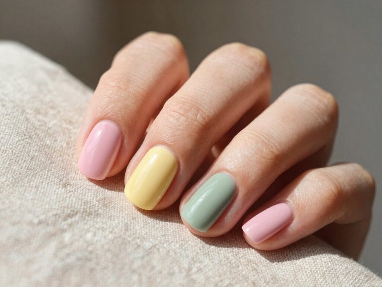 Solid Color Spring Nails That Look Clean and Chic 2 clean girl spring glazed nails