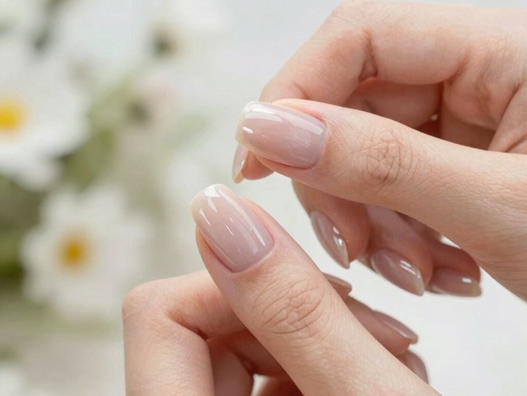 clear gloss spring manicure