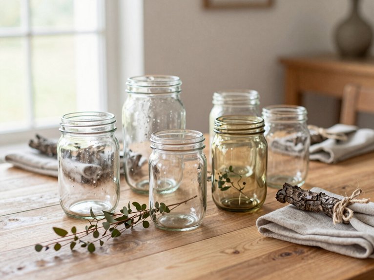 Mason Jar Centerpieces That Look Rustic and Elegant 2 compact 16 oz rustic vase