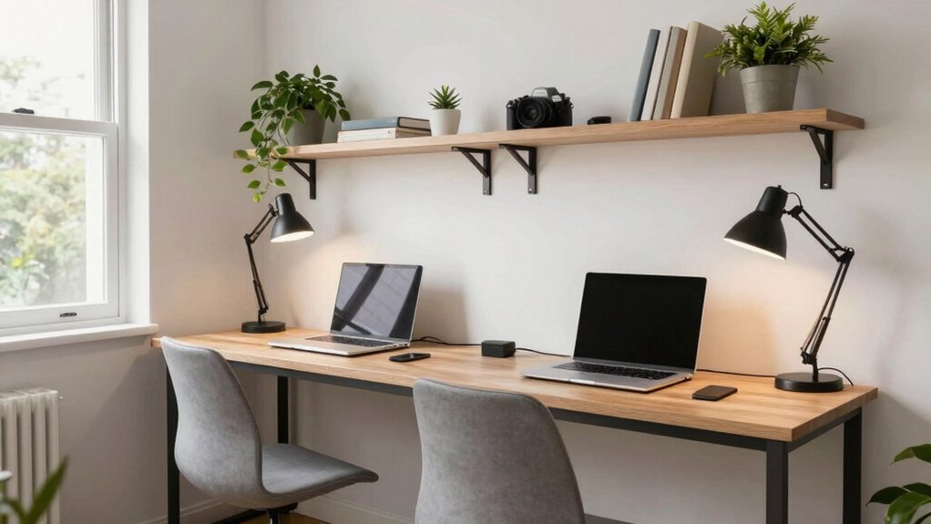 compact dual workstation design