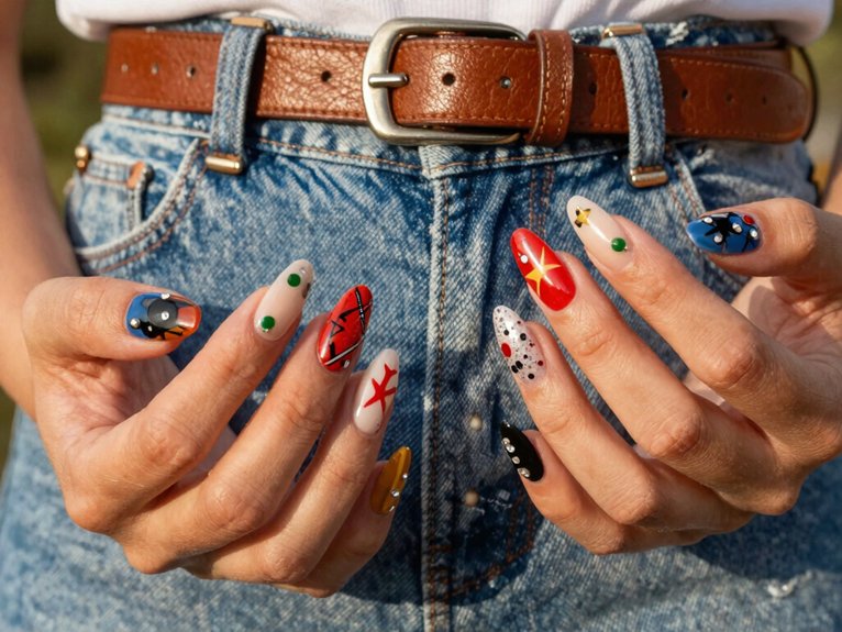 Country Concert Nails That Feel Bold and Fun 20 concert outfit nail color match