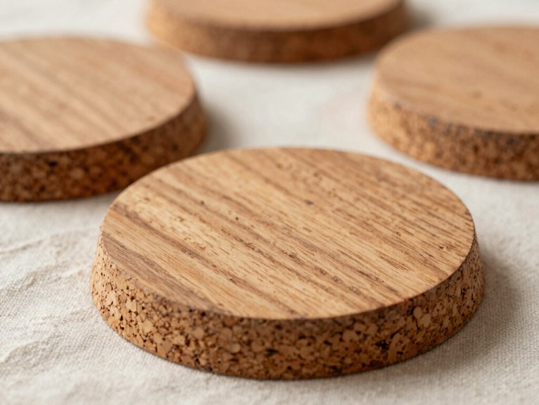 Dollar Tree Crafts That Look Expensive but Cost Almost Nothing 15 cork bottoms for wood coasters