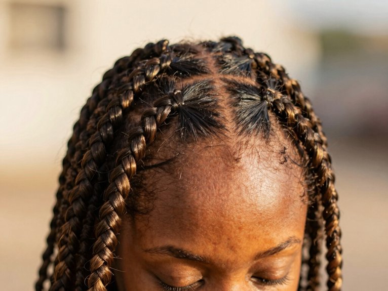 Fulani Braid Inspo That Looks Modern and Timeless 30 crisp middle part for symmetry
