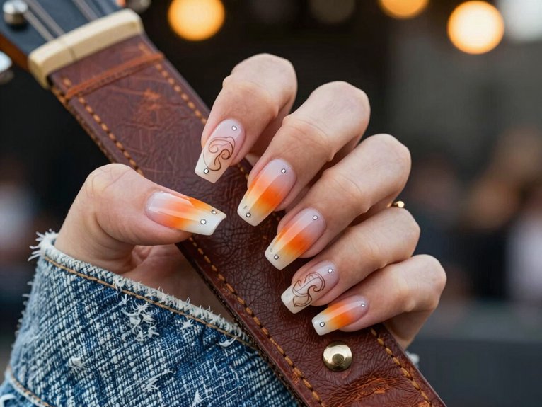 Country Concert Nails That Feel Bold and Fun 24 dance ready gel nail tips