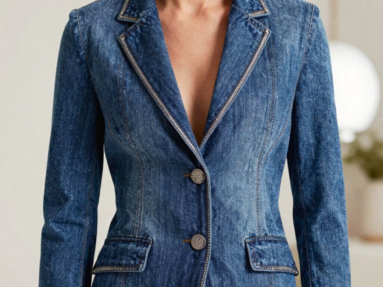 Denim and Diamonds Party Outfit Ideas That Shine 8 denim frames sparkling statement