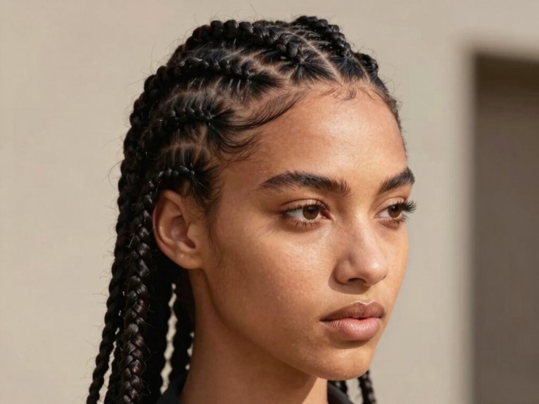 Fulani Braid Inspo That Looks Modern and Timeless 6 detailed micro cornrow finish