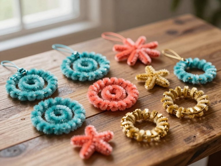 Pipe Cleaner Crafts That Are Fun and Surprisingly Creative 17 easy recycled pipe cleaner ornaments