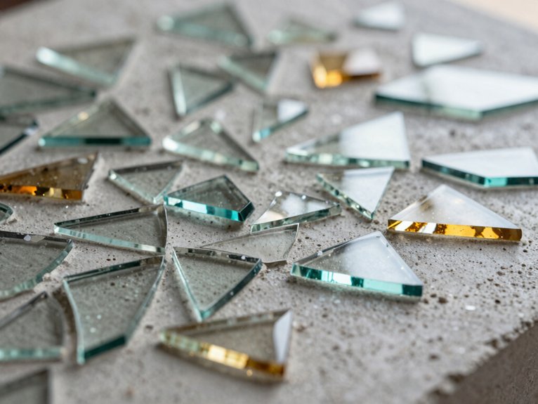 Broken Glass Crafts That Turn Pieces Into Art 15 epoxy cure then grout