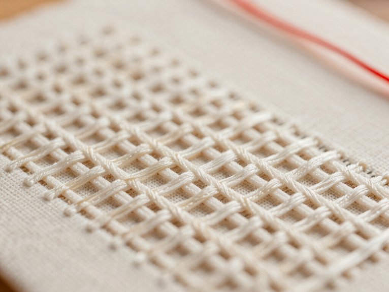 fast long parallel canvas stitching