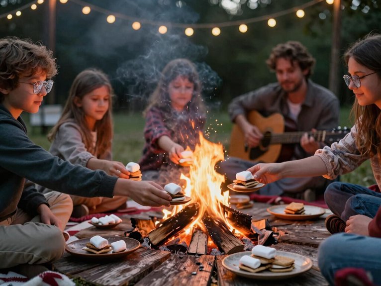 Family Reunion Ideas That Bring Everyone Together 15 first night music bonfire s mores