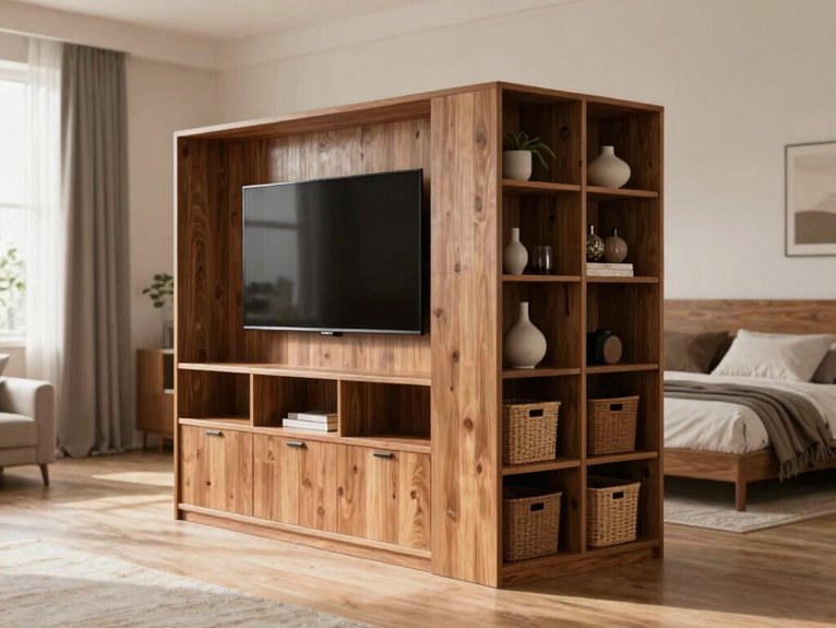 floor to ceiling double sided storage
