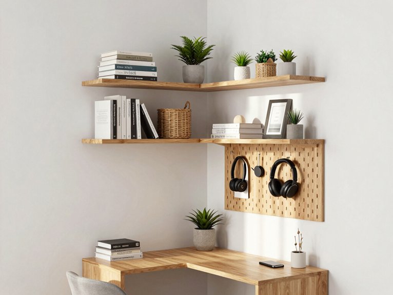 12 Small Home Office Corner Ideas That Maximize Every Inch 8 floor to ceiling organized storage