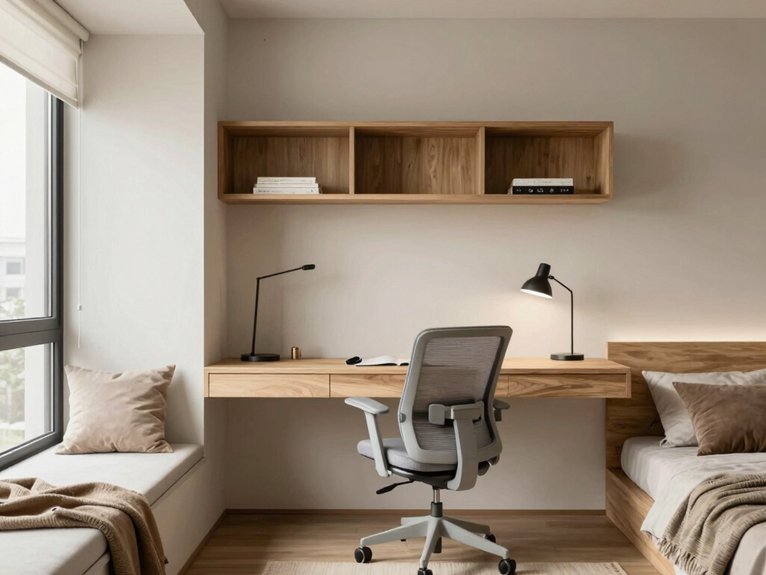 fold down wall mounted workspace