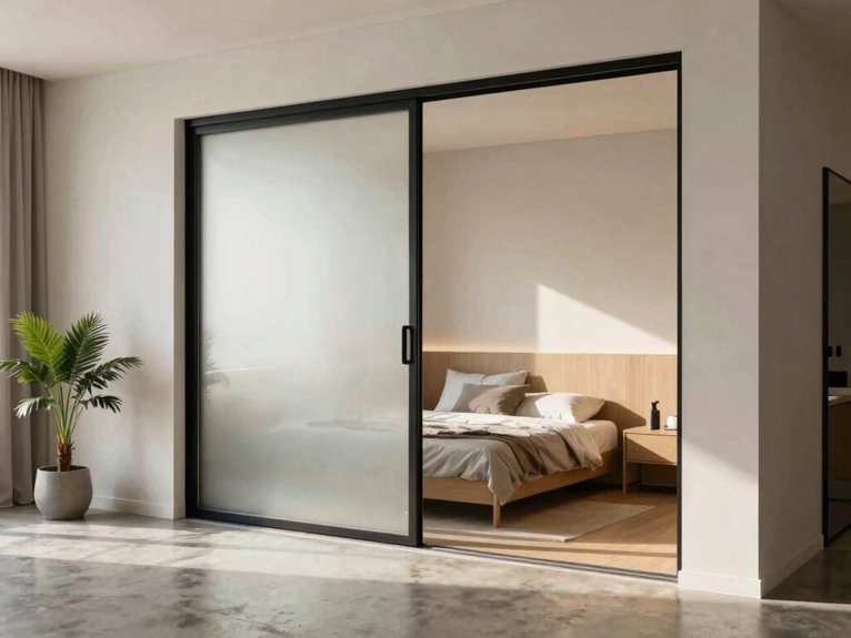 frameless sliding glass dividers