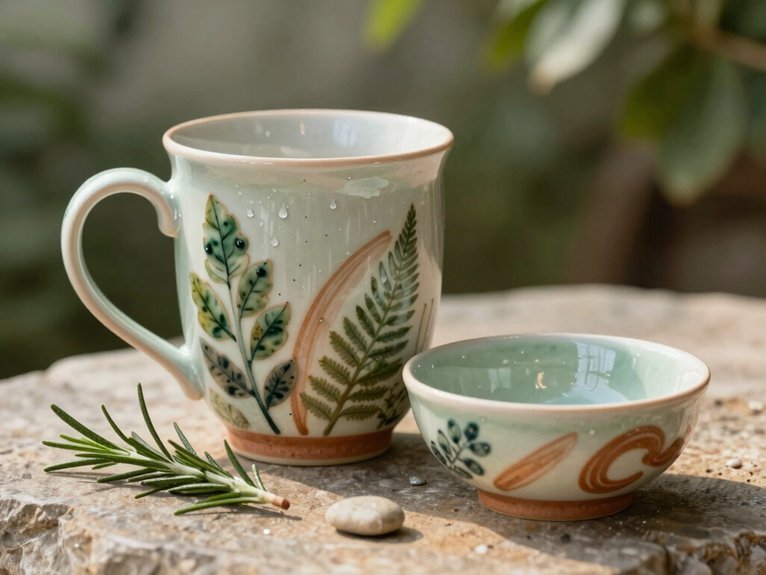 Ceramic Painting Ideas That Are Easy and Aesthetic 13 fresh nature ceramic painting tips