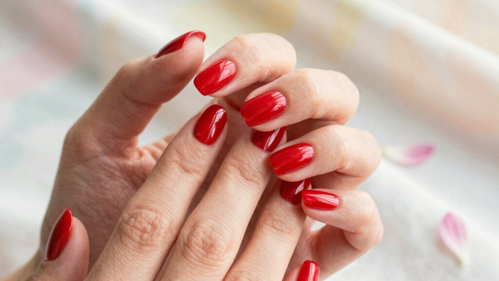 fresh spring red nail ideas