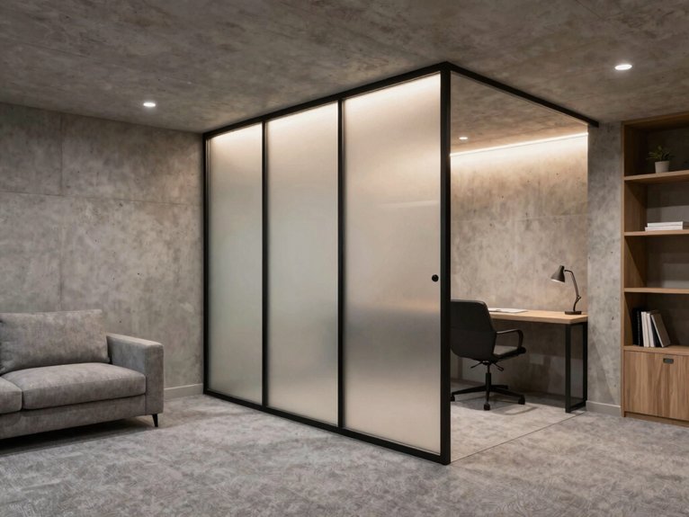 Basement Room Divider Ideas 31 full wall solid doors