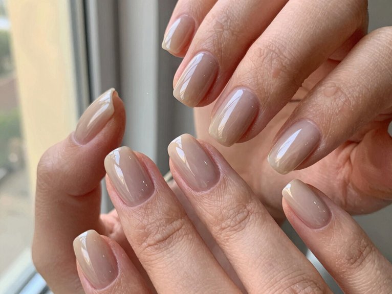 Neutral Spring Nails That Always Look Effortless 25 glazed donut milky neutral