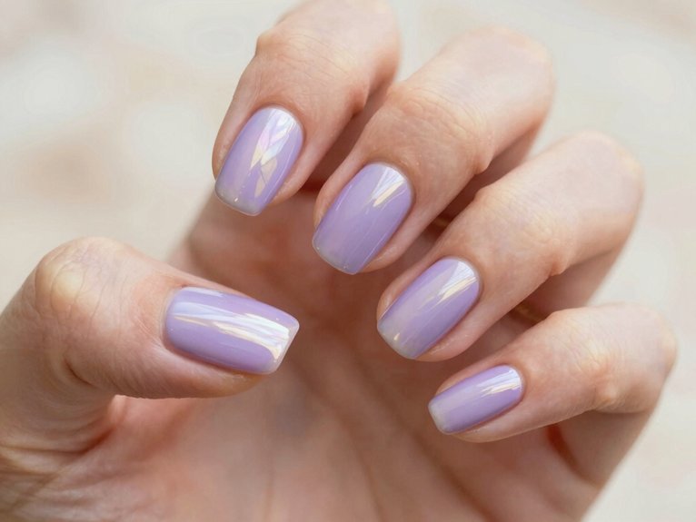 Lilac Chrome Nails That Feel Soft and Trendy 1 glazed lilac chrome glow nails