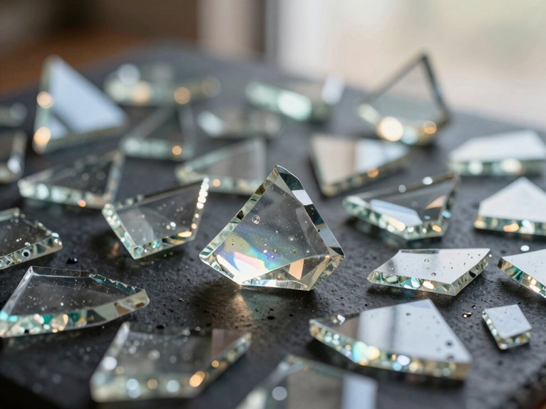 Broken Glass Crafts That Turn Pieces Into Art 17 glowing shard glass frame