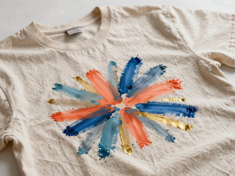 T Shirt Painting Ideas That Turn Basics Into Art 11 hand painted crew neck tee