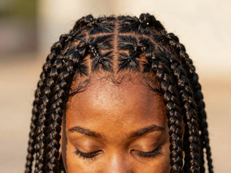 Fulani Braid Inspo That Looks Stylish and Timeless 19 heart parted fulani braids