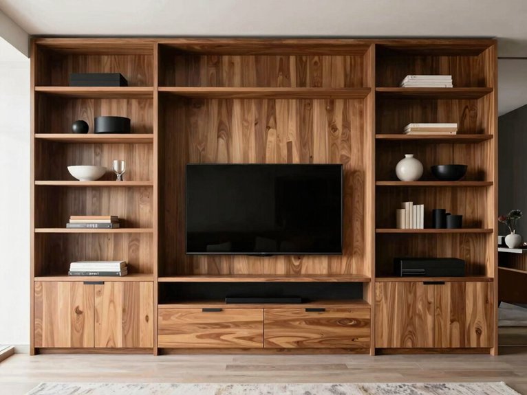 hidden niches and shelving
