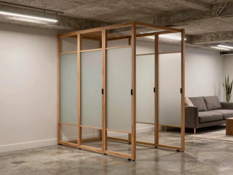 Basement Room Divider Ideas 27 lease friendly portable room dividers