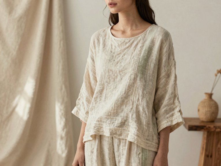 13 Sustainable Fashion Aesthetic Ideas for a Timeless and Conscious Style 4 linen breathable low impact fabric