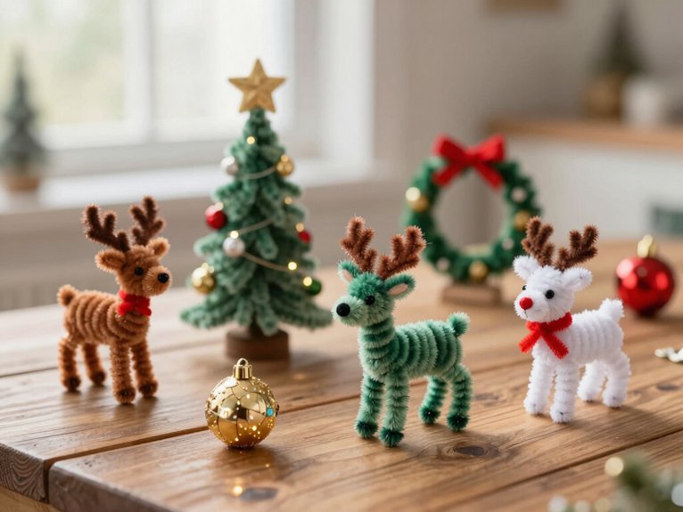 Pipe Cleaner Crafts That Are Fun and Surprisingly Creative 16 low cost sparkly pipe cleaner ornaments