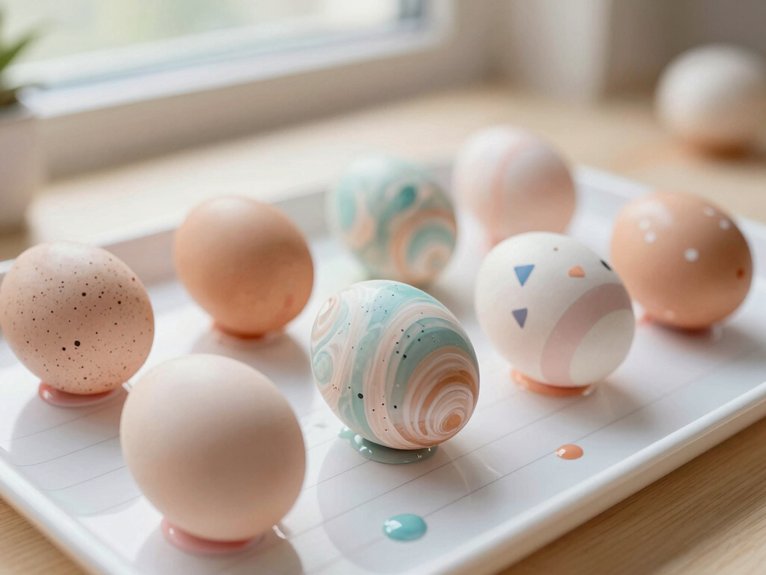 Egg Painting Ideas That Are Creative and Fun 14 low stress paint zone setup
