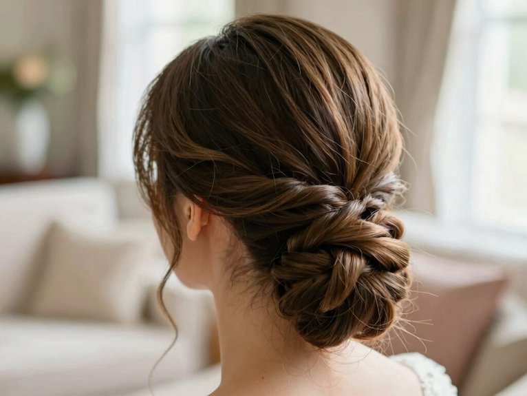 Wedding Guest Hairstyles That Look Elegant and Effortless 14 low twisted wedding ponytails
