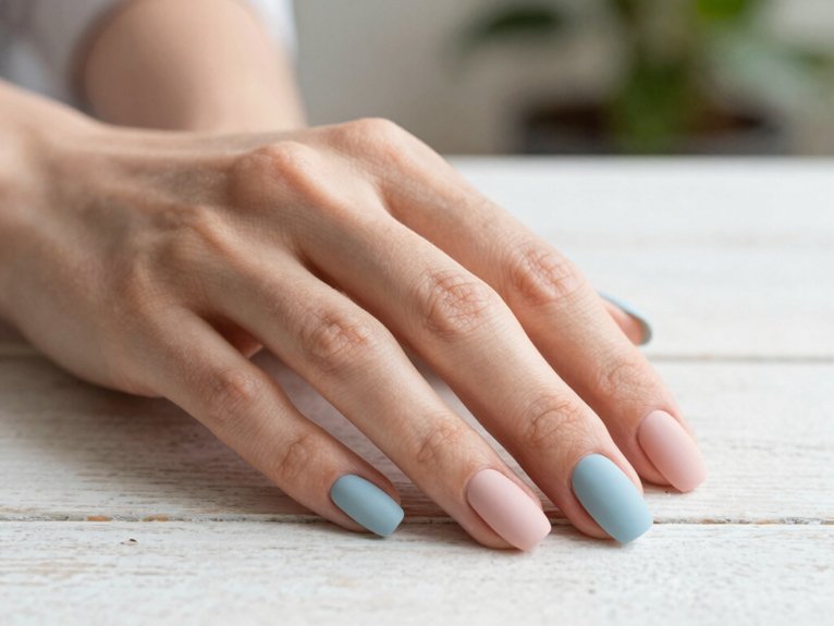 April Nails That Feel Fresh and On-Trend 24 matte pastel spring nail softening