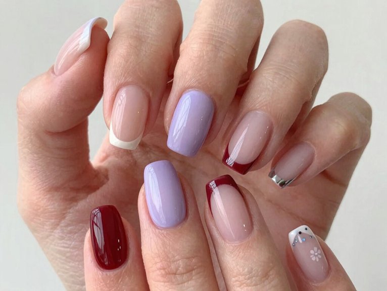 April Nails Ideas That Feel Fresh and Trendy 1 micro french pastel tips