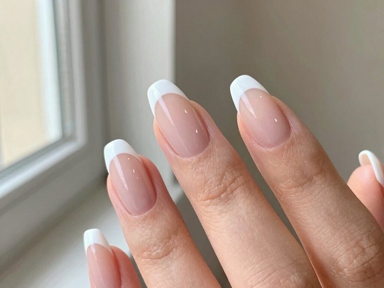 White French Tip Nails That Feel Clean and Timeless 1 modern micro white french tips