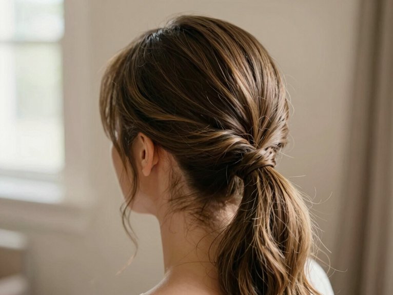 Wedding Guest Hairstyles That Look Elegant and Effortless 3 modern sleek low ponytail look