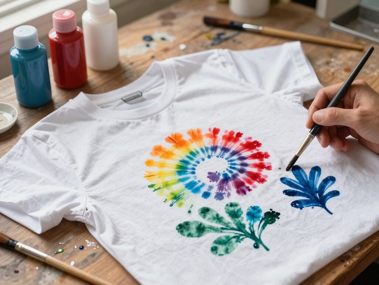 T Shirt Painting Ideas That Turn Basics Into Art 4 neat t shirt marker setup
