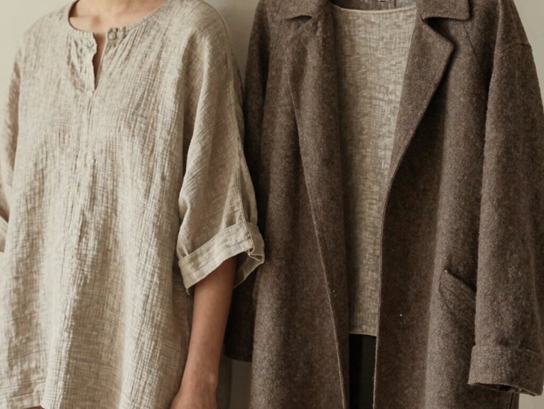 13 Sustainable Fashion Aesthetic Ideas for a Timeless and Conscious Style 12 neutral layered wardrobe essentials
