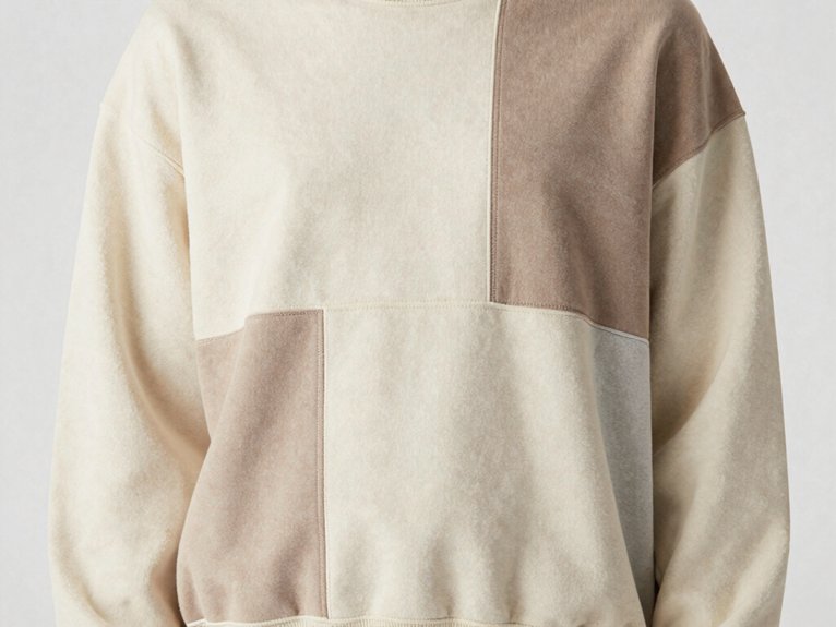 neutral textured pocket patchwork