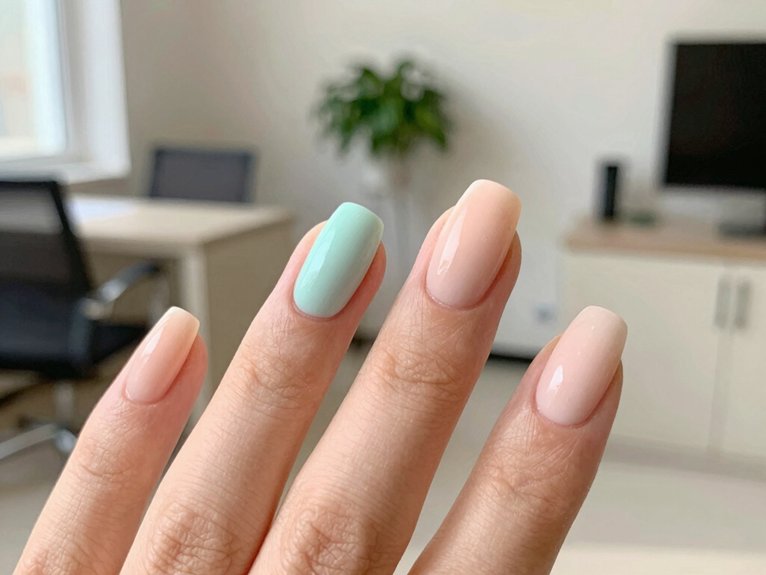 Solid Color Spring Nails That Look Clean and Chic 19 office ready milky spring nail shades