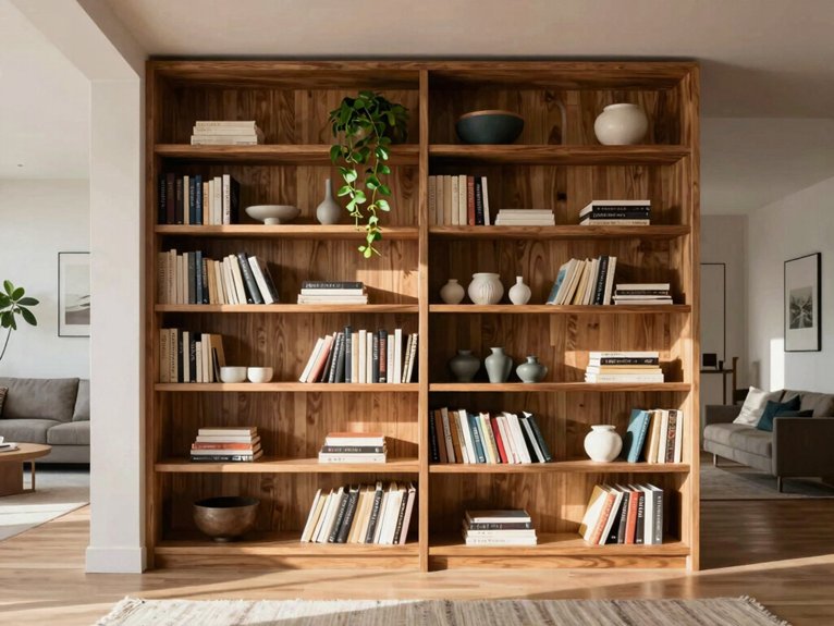 open double sided half height divider